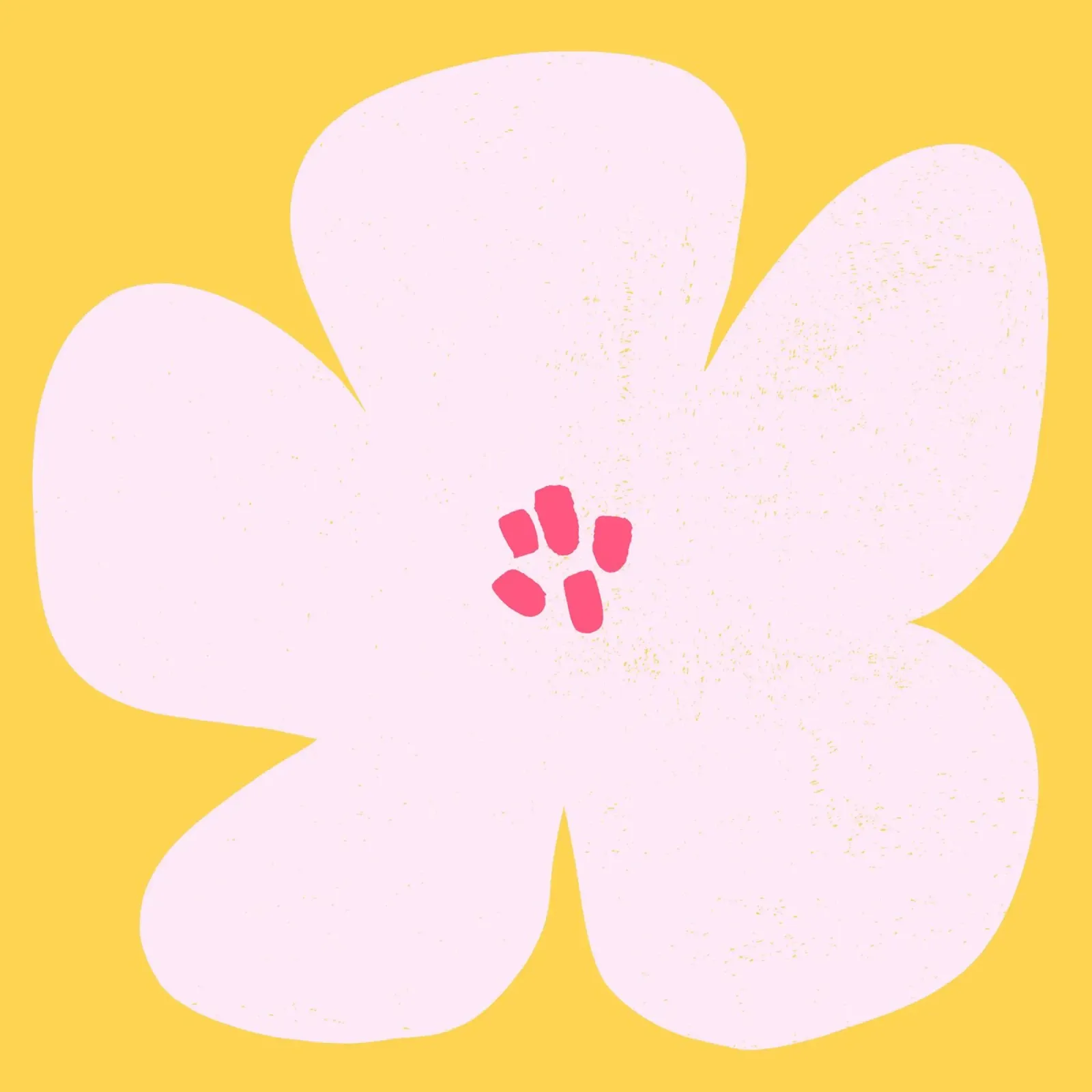 SUN Flower yellow poster con telaio in legno da All Colours
