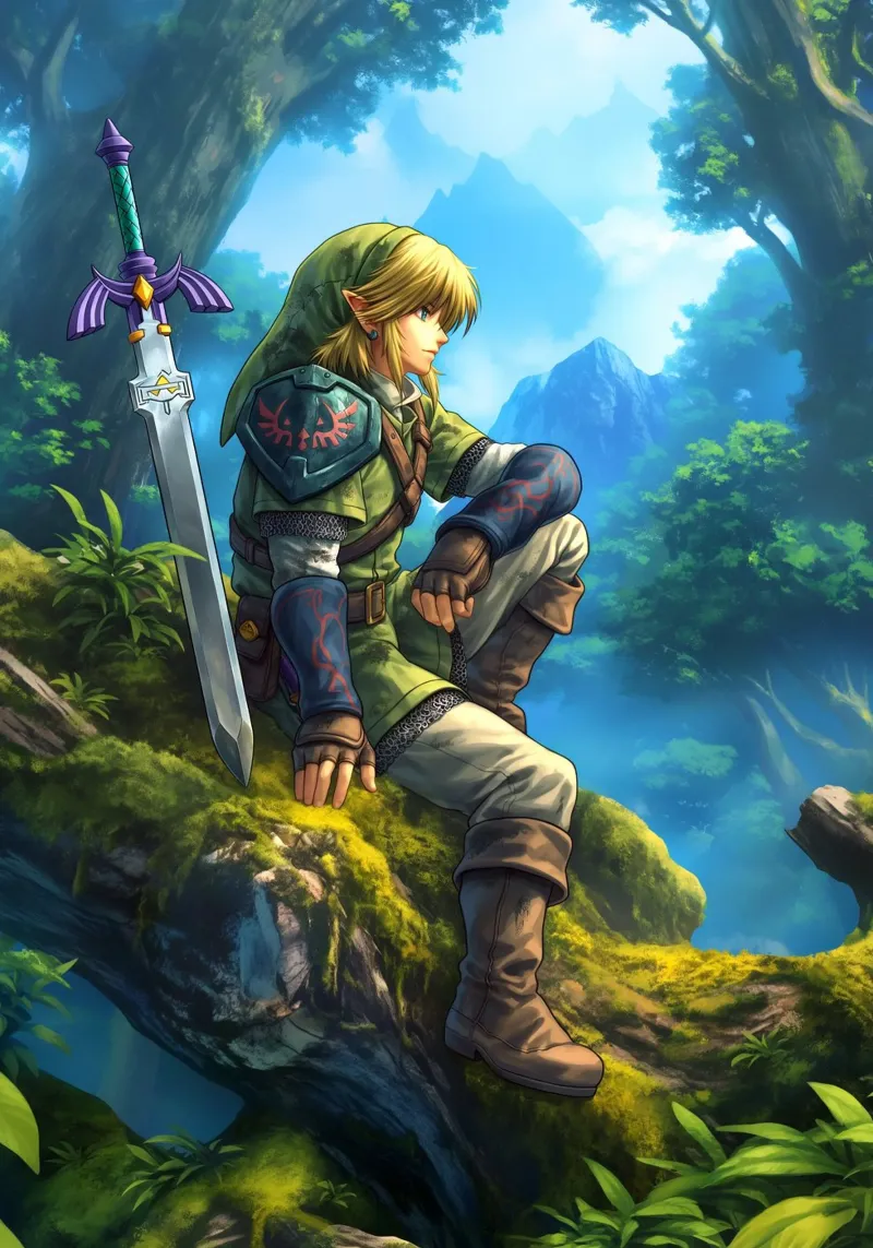 Link La leggenda di Zelda pellicola backlit da Fleur de Lys