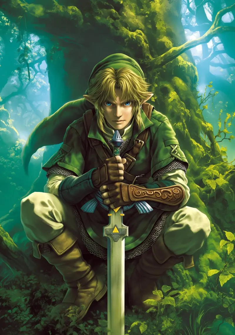 Link La leggenda di Zelda pellicola backlit da Fleur de Lys