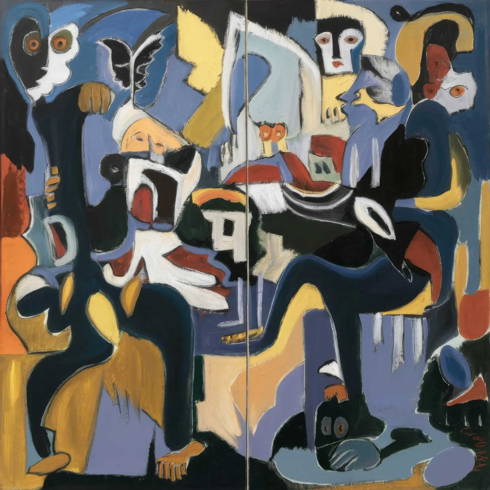 Blue Jazz Spectacle canvas by Obisidian Brush