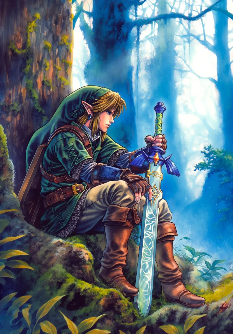 Link La leggenda di Zelda pellicola backlit da Fleur de Lys