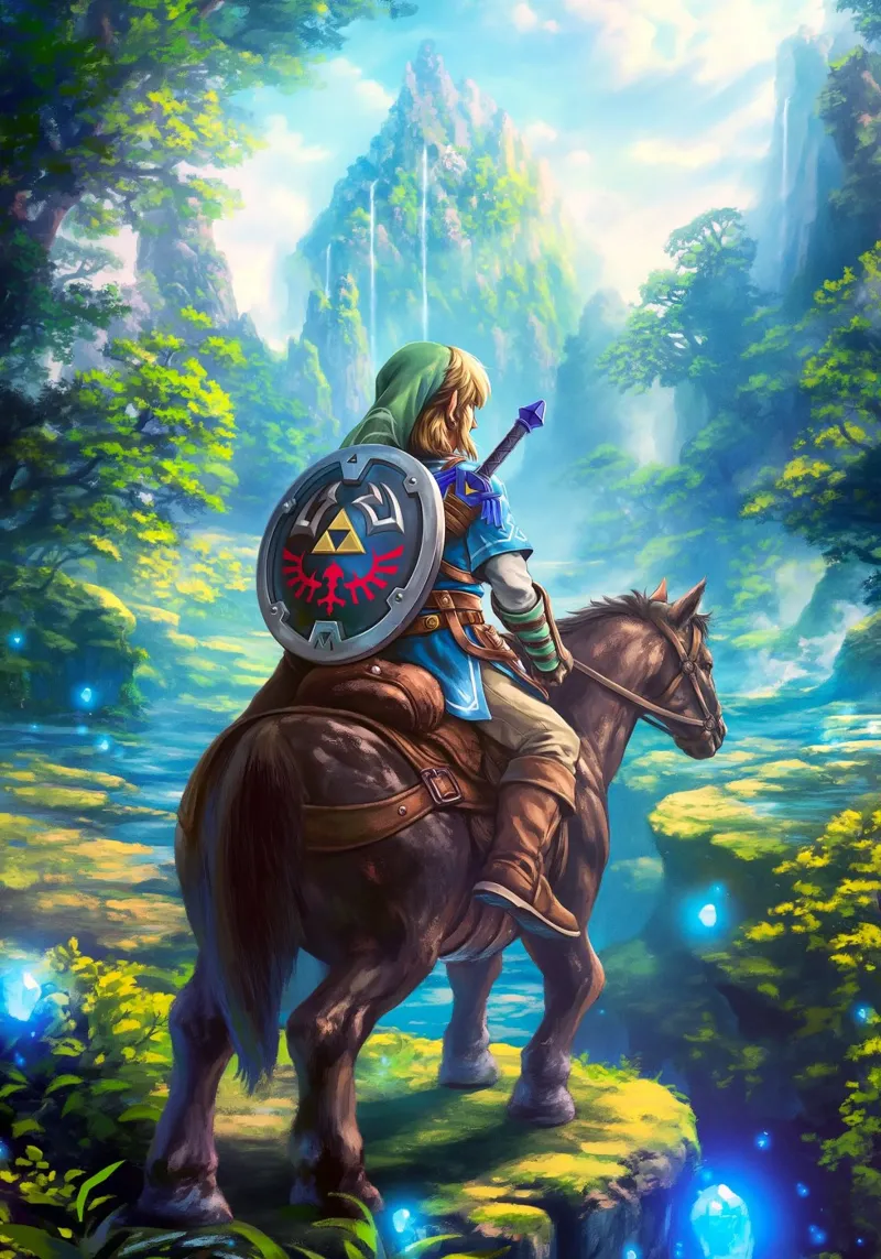 Link La leggenda di Zelda pellicola backlit da Fleur de Lys