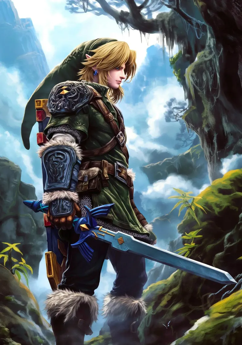 Link La leggenda di Zelda pellicola backlit da Fleur de Lys