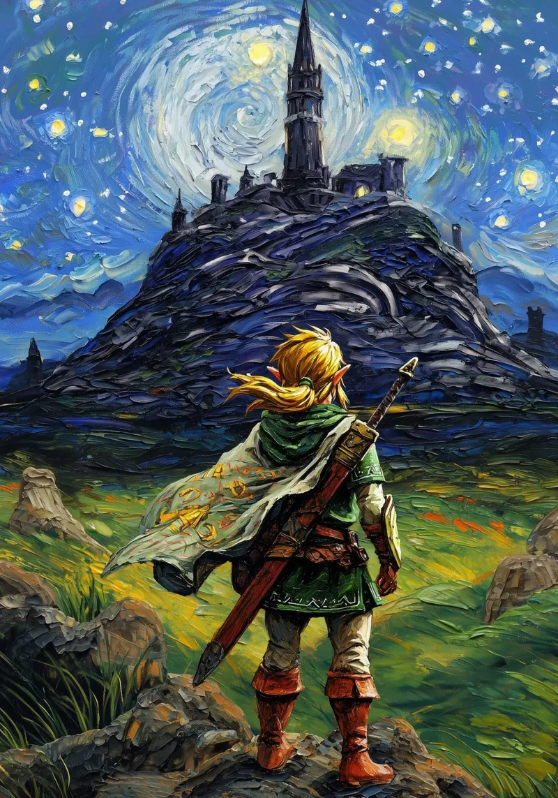 Link La leggenda di Zelda pellicola backlit da Fleur de Lys
