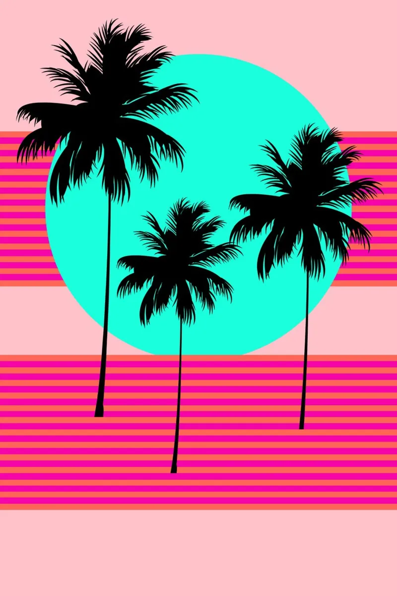 Hello California Sunset Palms carta hahnemühle da SilverPegasus