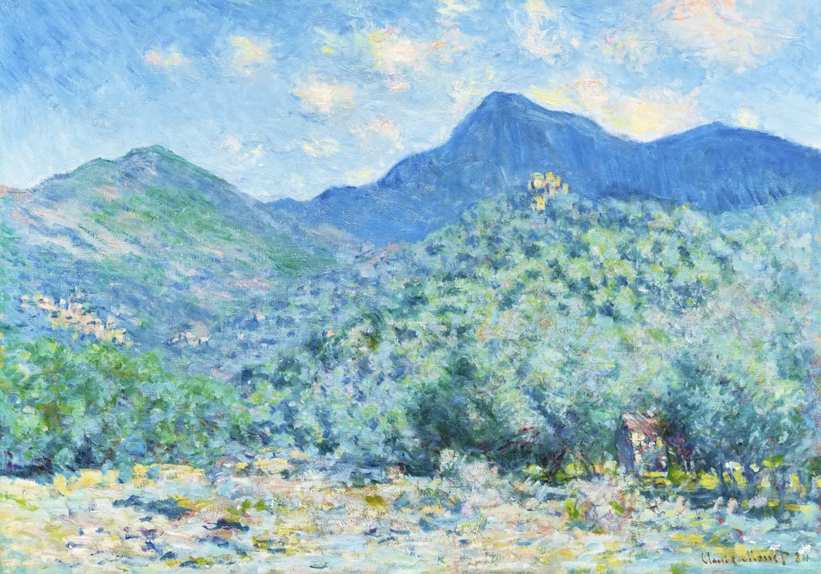 La Valle Buona di Claude Monet, vicino a Bordighera (1884) tela da Monet Art Prints
