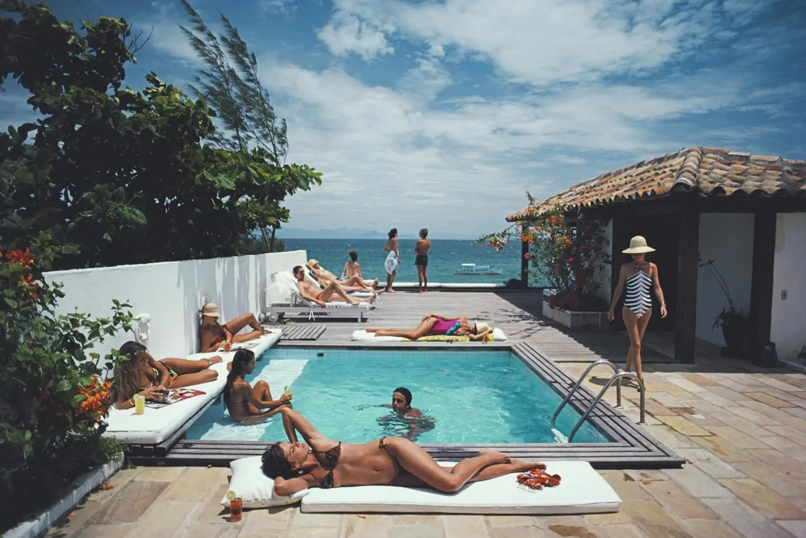Donna che dorme - Slim Aarons pellicola backlit da Chrisvintage