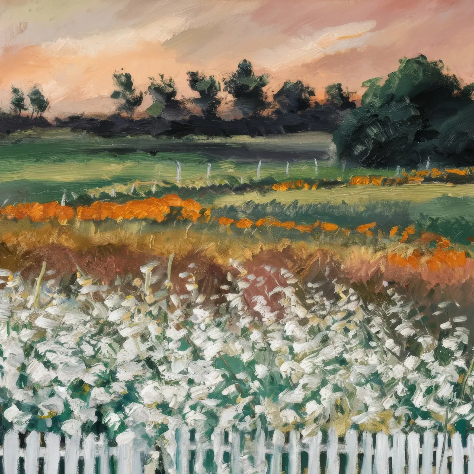 Pastoral Patch Memory canvas with Floater frame by Obisidian Brush