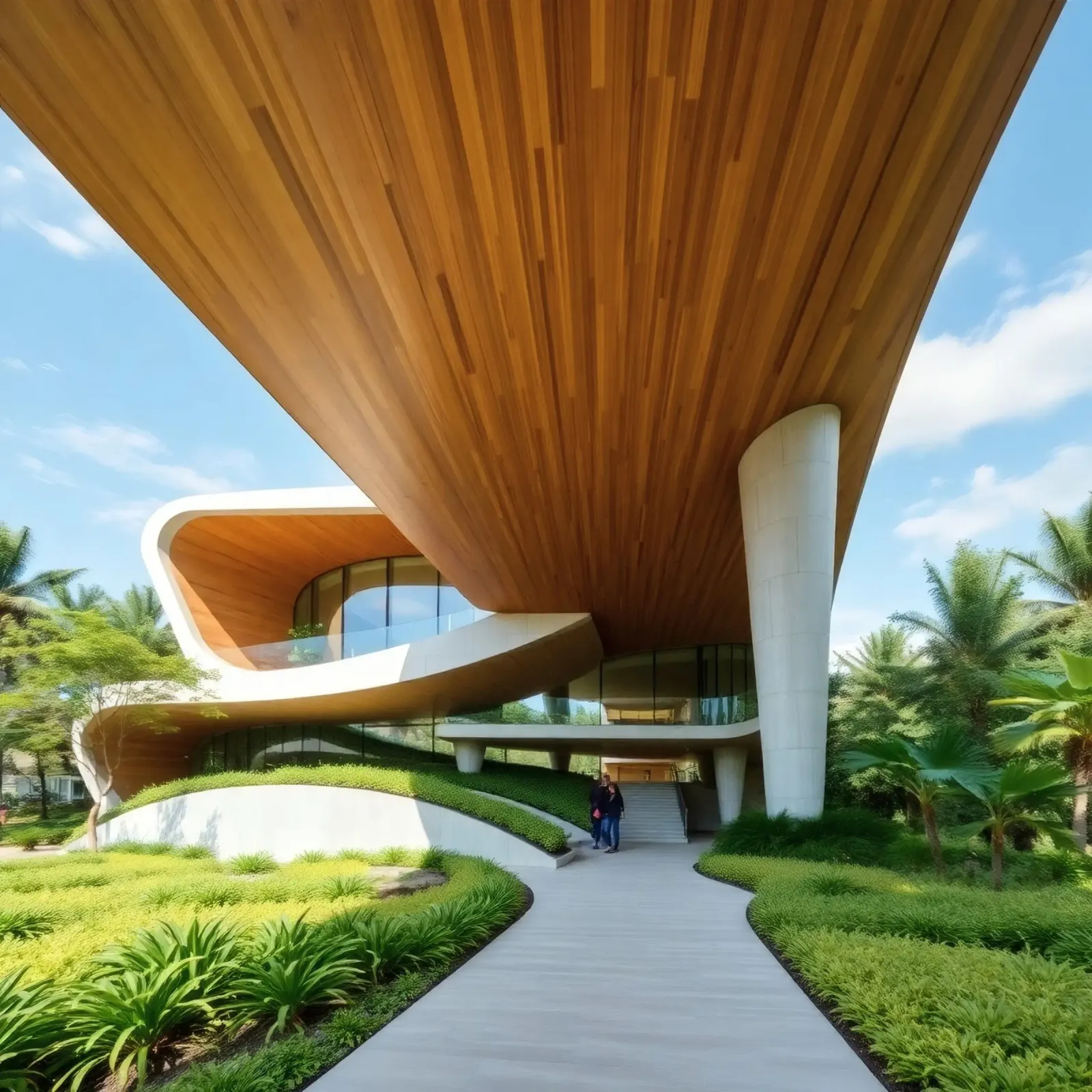 Conception architecturale moderne avec des courbes prononcées hahnemühle de DesignDoodle
