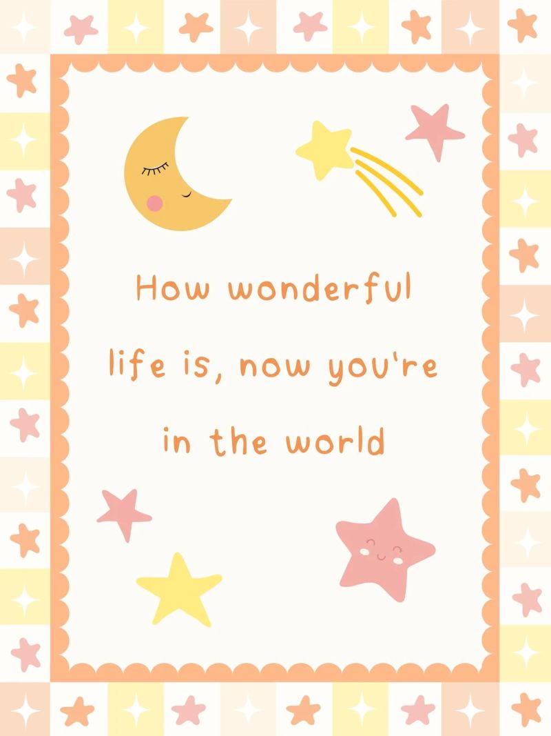 New Baby Print, Kinderzimmer Wandkunst, Kinder Zitat Poster Poster von ABC Prints