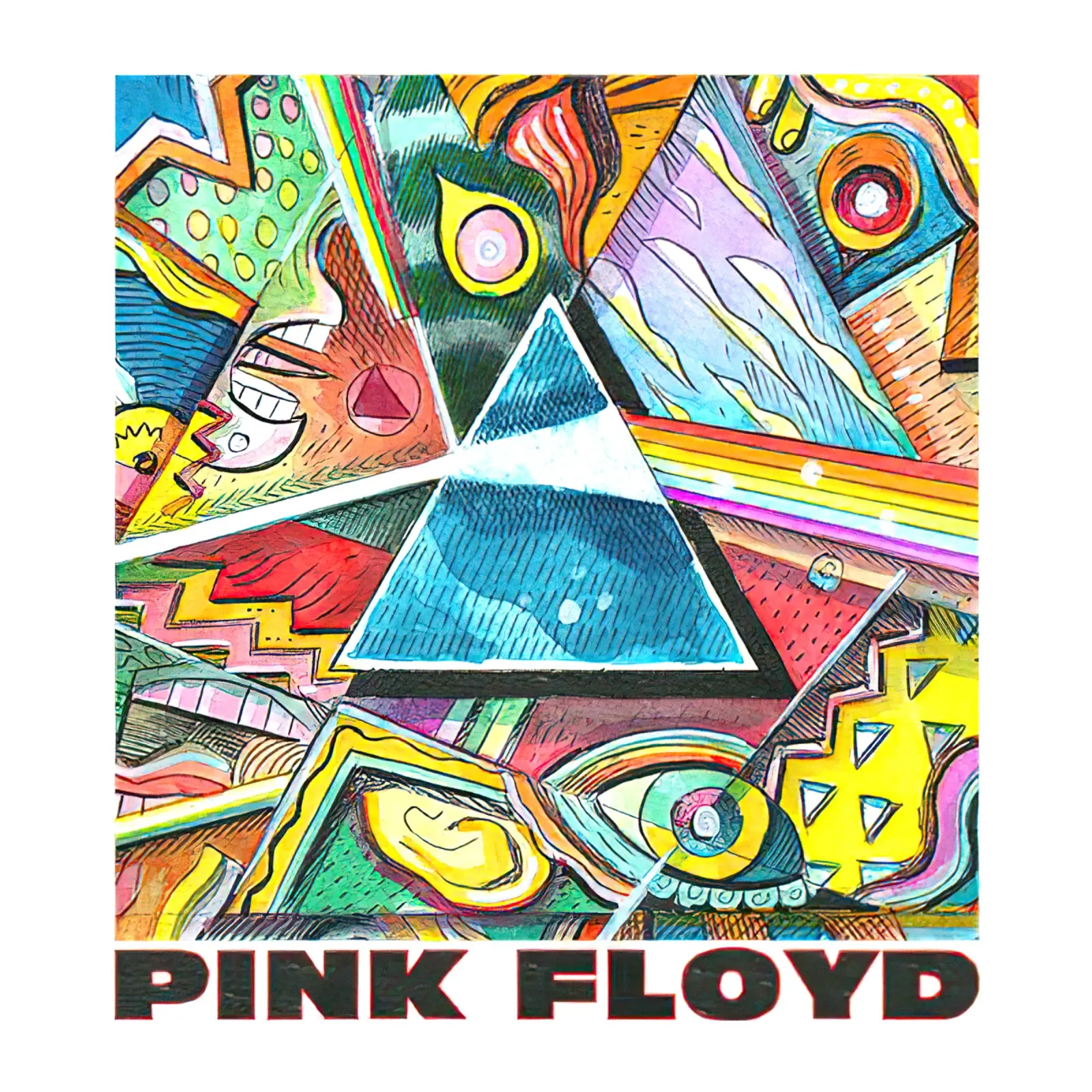 Pink Floyd Picasso Prism pellicola backlit da Curtistore