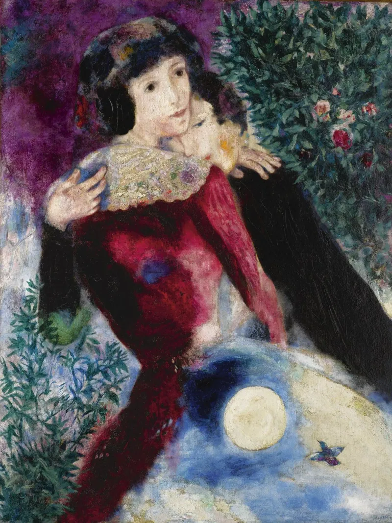 Marc Chagall Gli amanti poster da Kunze Gallery