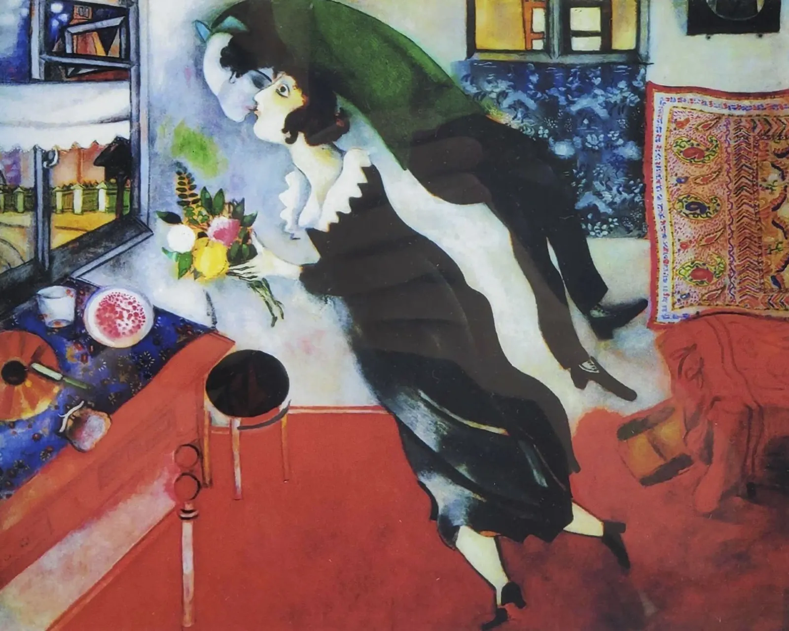Marc Chagall Il compleanno pellicola backlit da Kunze Gallery