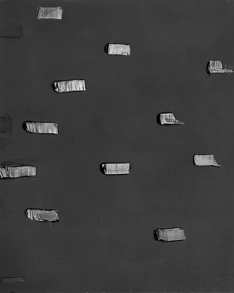 Pierre Soulages Pittura n. 1 poster con telaio in plastica da Spencershop