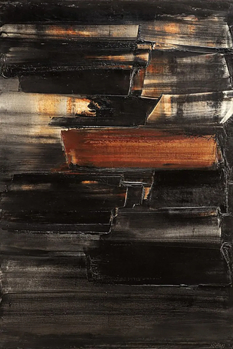 Pierre Soulages Pittura n. 3 poster da Spencershop