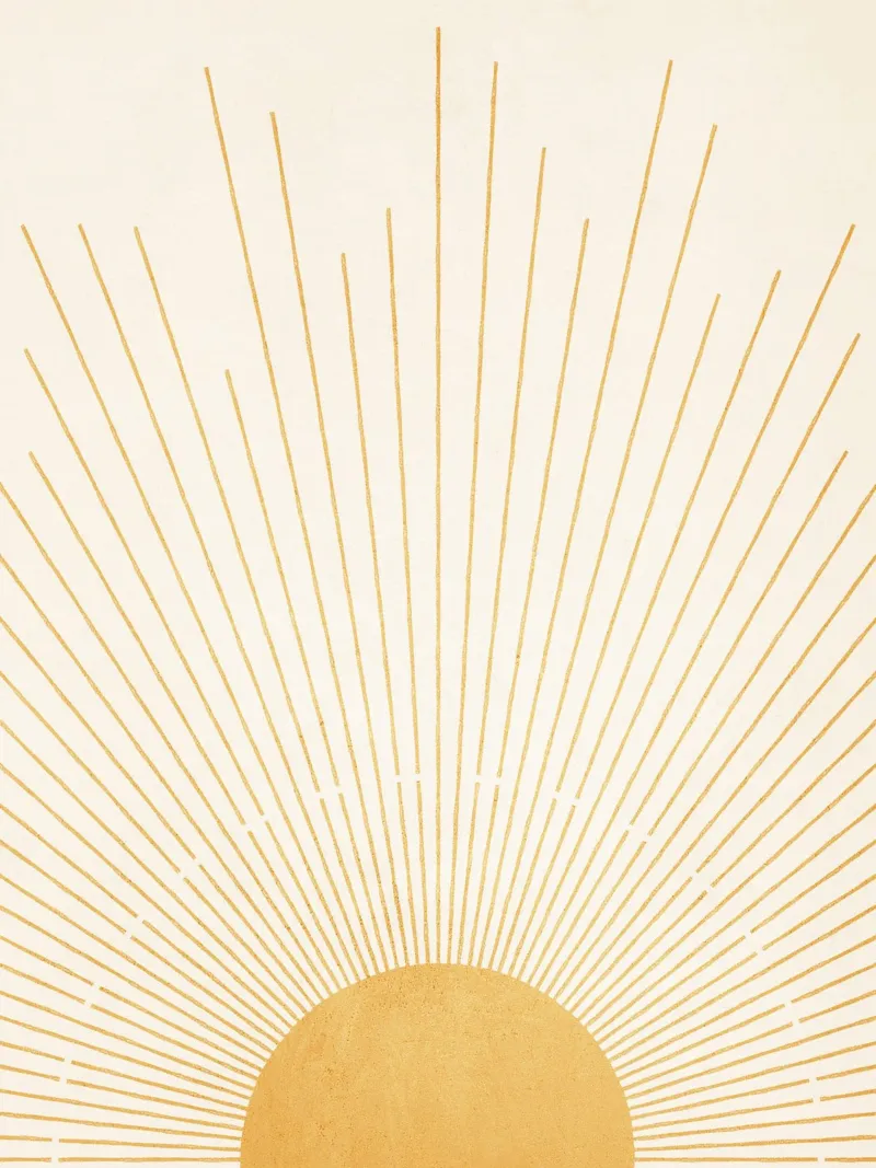 Boho Yellow Sun no. 9 pellicola backlit da apoloprints