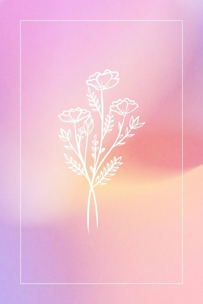 Roze Aura print, bloemverloop kunst, levendige kunst poster met kunststof frame van Dreamscape
