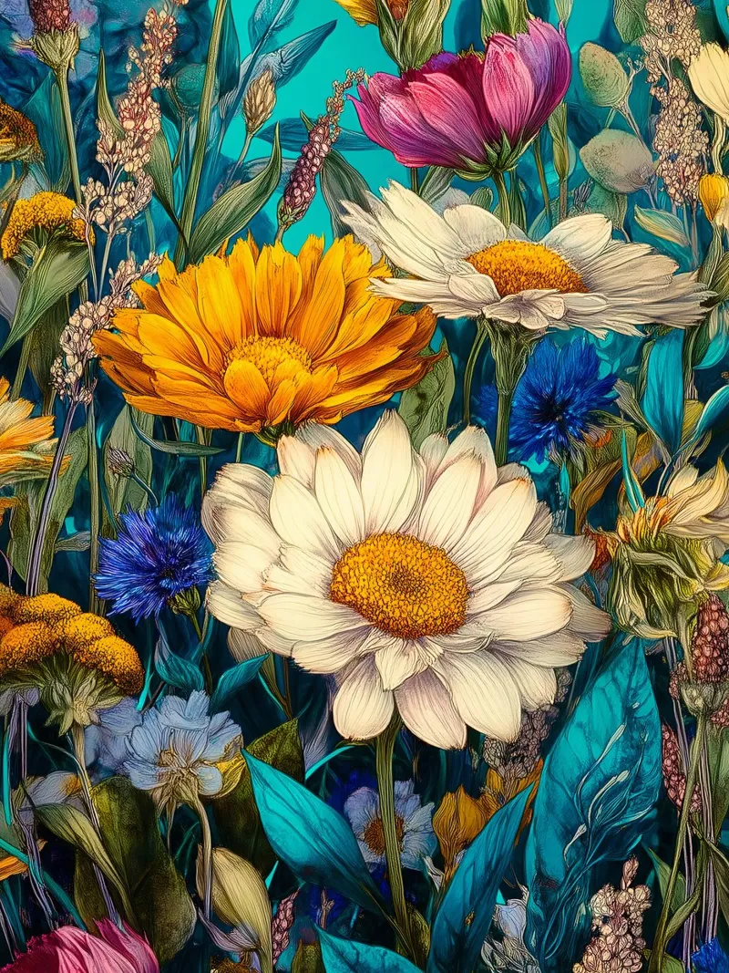 Beautiful Flower Garden E poster da Mateo
