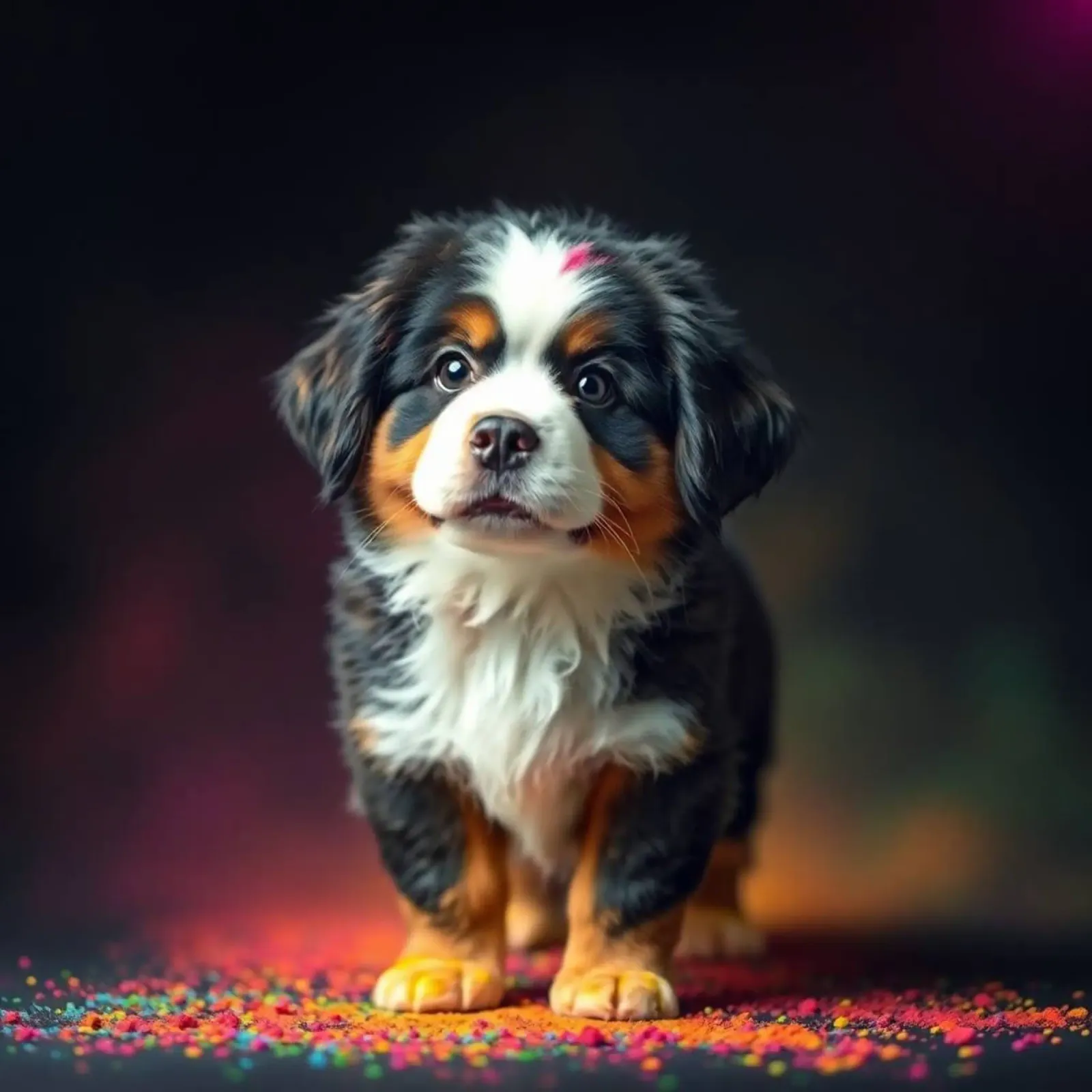 The colorful Bernese Mountain Dog #6 hahnemühle by Yumis.Beargang.and.Me