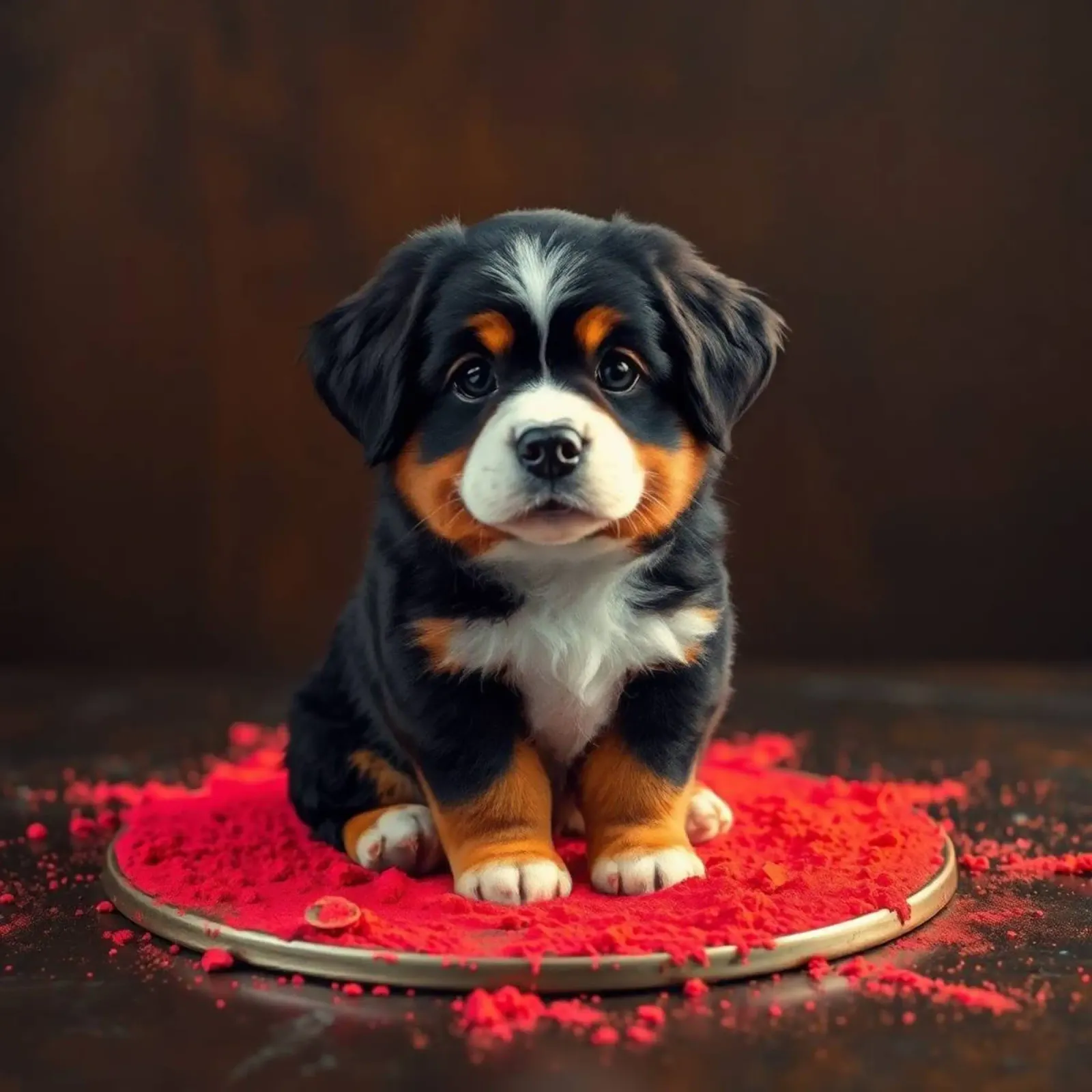 The colorful Bernese Mountain Dog #10 hahnemühle by Yumis.Beargang.and.Me
