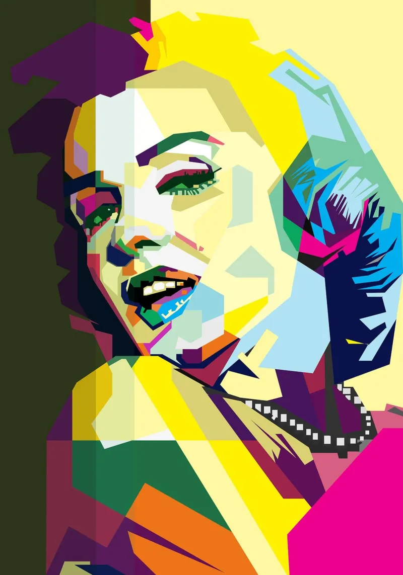 Marilyn Monroe Schauspielerin Film WPAP Trending Now Acryl-Glas von Artkreator