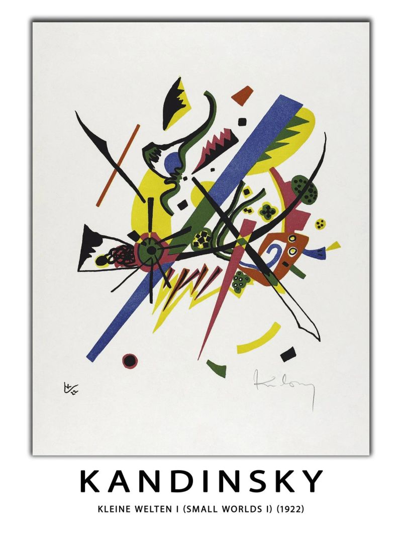 Treten Sie ein in das pulsierende, dynamische Universum von Wassily Kandinsky Poster von peuceta_BA