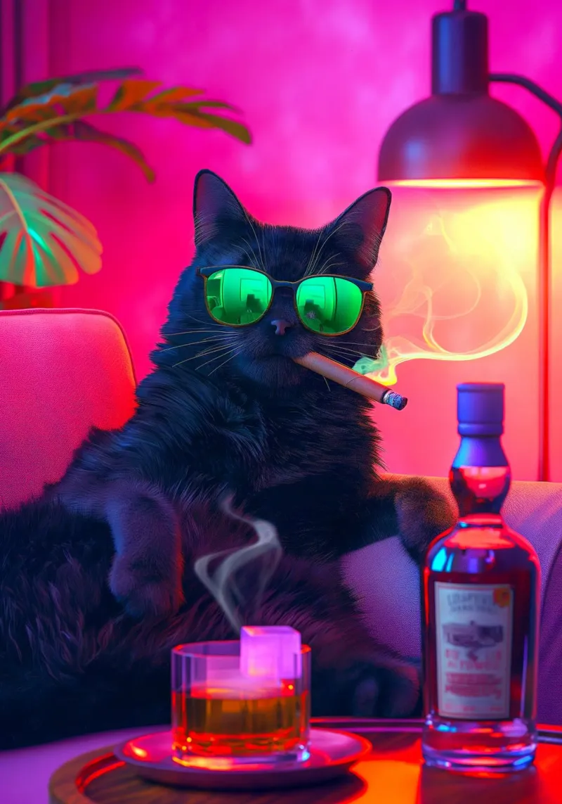 Fancy Cat Fumar metacrilato de Fleur de Lys