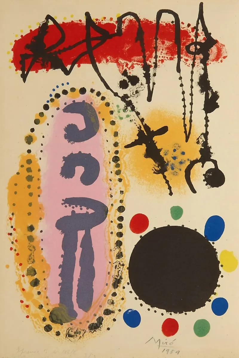 Joan Miró Kunst Hahnemühle von Maegan