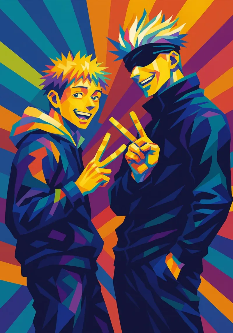 Jujutsu Kaisen pellicola backlit da HopeStudio