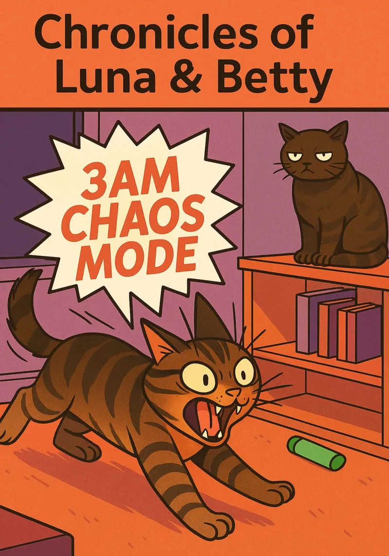3am chaos mode funny Cat poster con marco de aluminio de the gindils