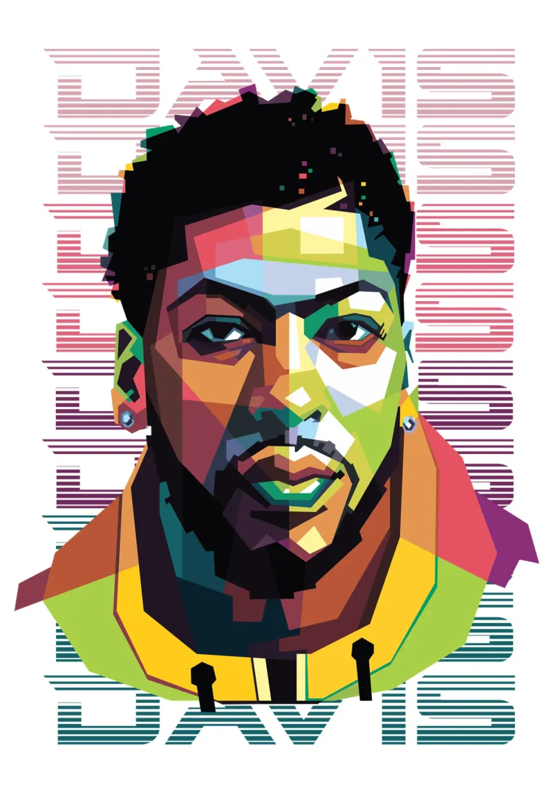 Anthony Davis in WPAP alluminio dibond da Alkahfsmart