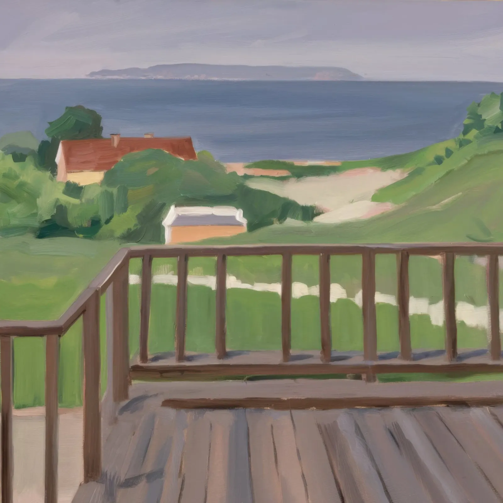 Coastal Path View canvas by Mystic Grain
