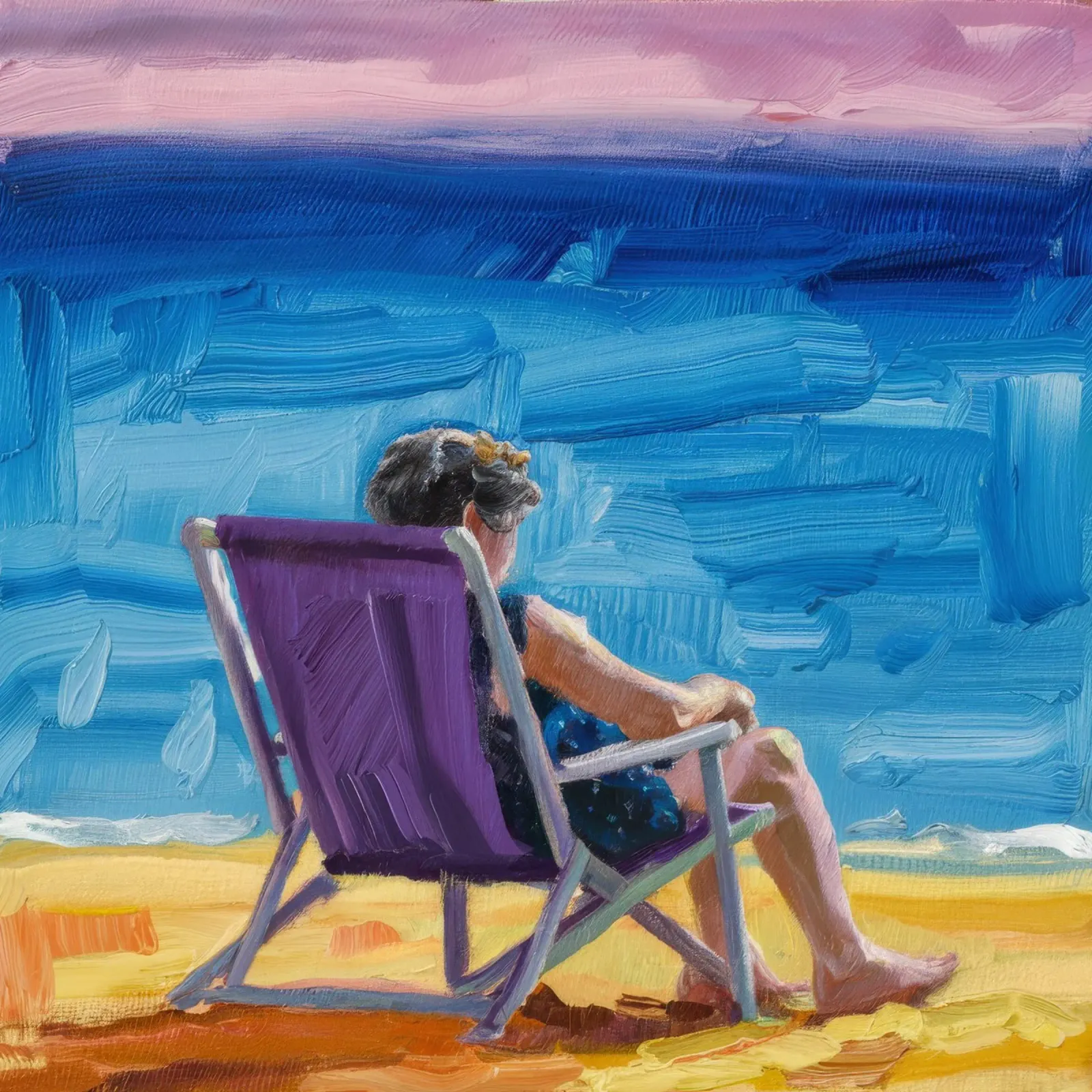 Seaside Reading Pause hahnemühle by Mystic Grain