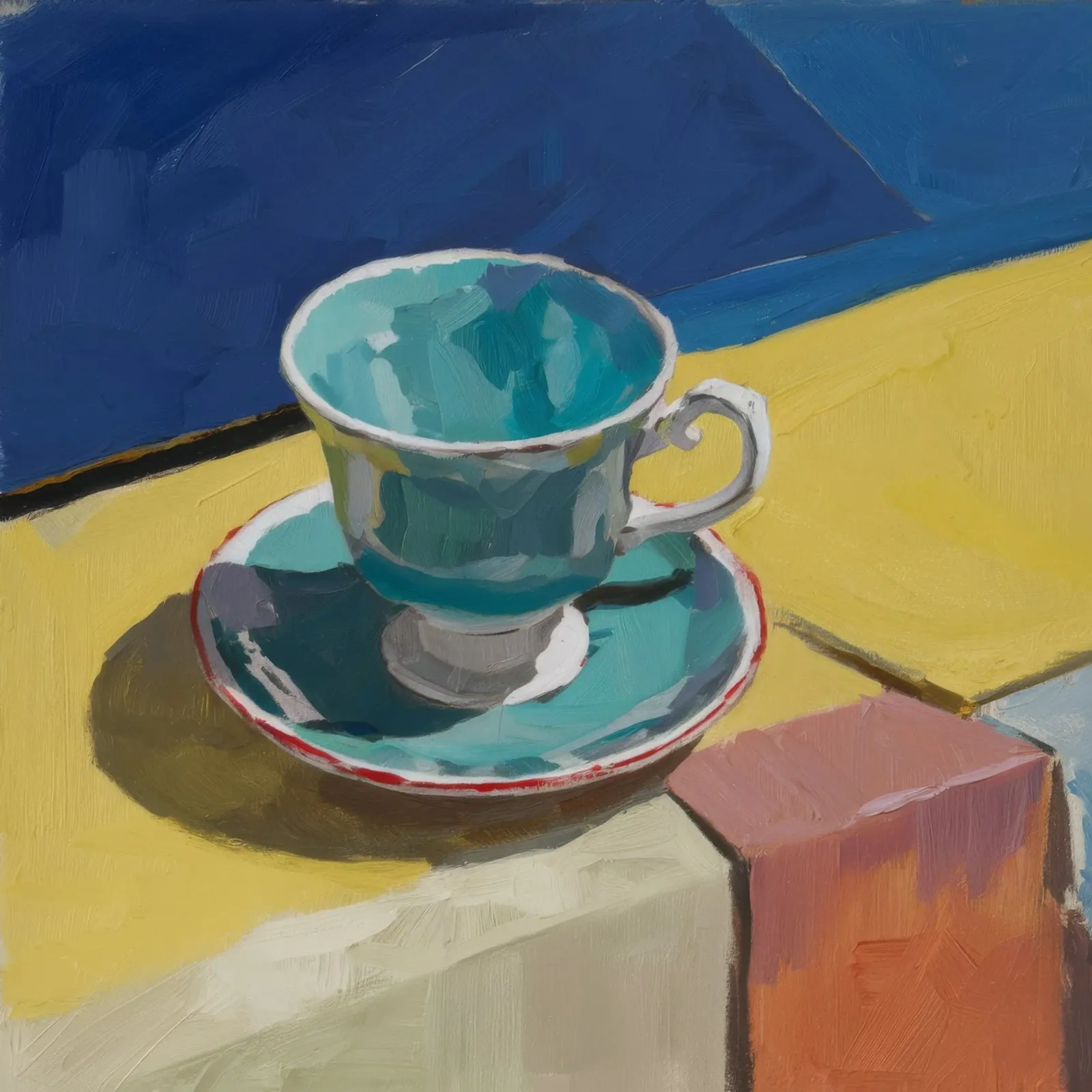 Aqua Cup Morning forex plate by Mystic Grain