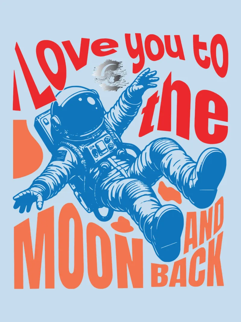 Ich liebe dich bis zum Mond und zurück Poster von Gunawan Rb