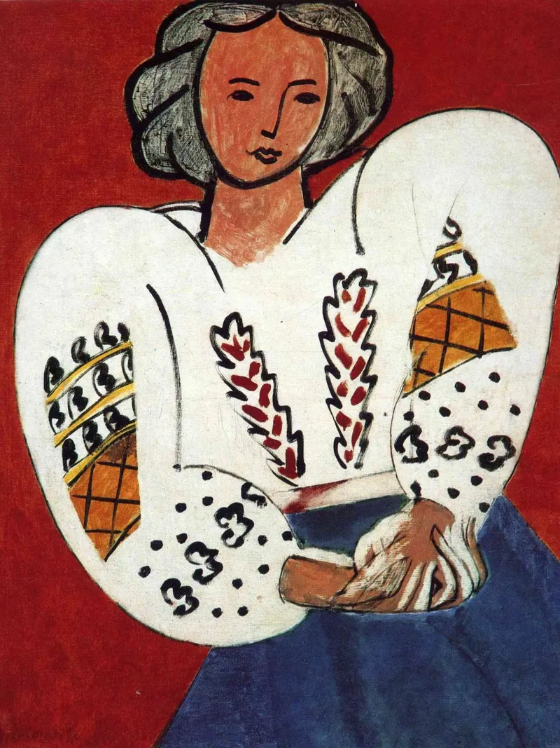 Henri Matisse camicetta rumena 1940 Centre Pompidou Parigi pellicola backlit da Spencer Farrell2