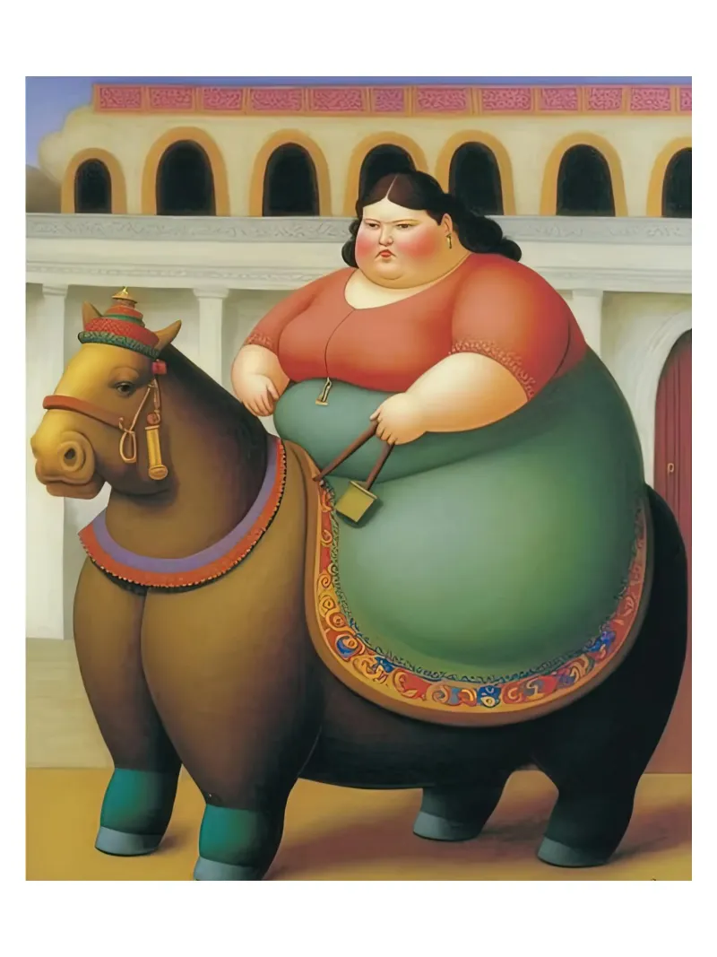 Weibliche Madame Pferd Hahnemühle von Boteroobest