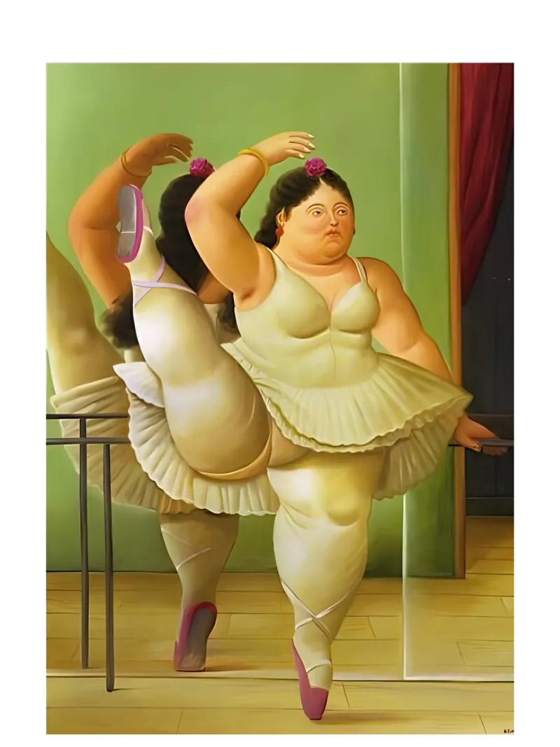 Ballerina al Barr Botero pellicola backlit da Boteroobest