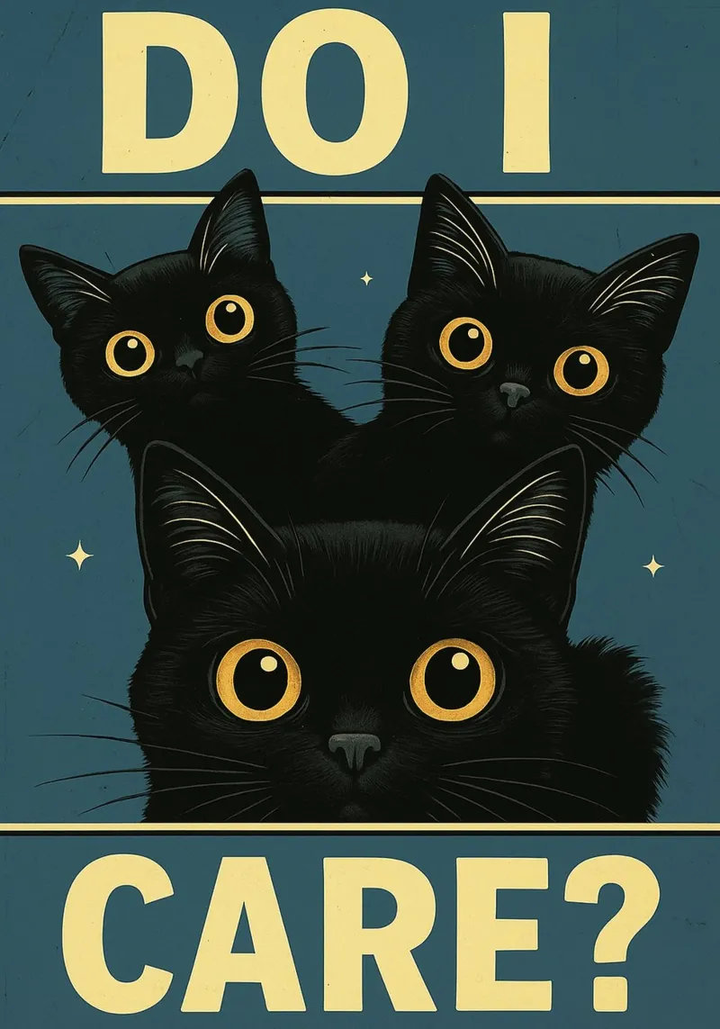 Do I Care Cat Funny pellicola backlit da the gan gan