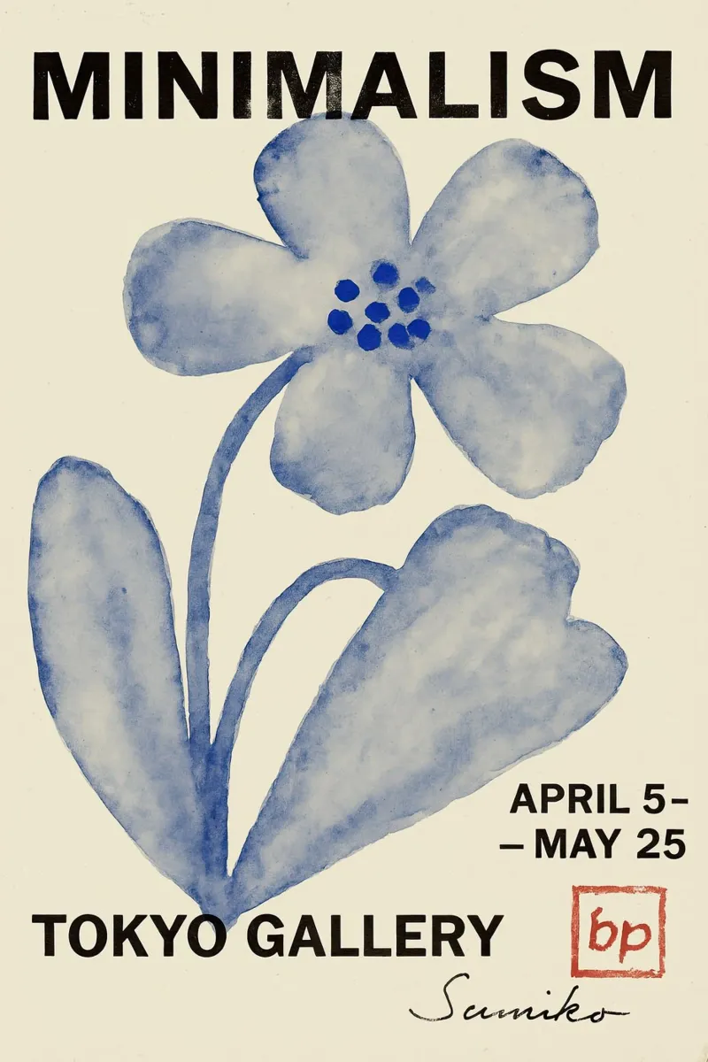 Minimalism Tokyo Gallery poster da treechild