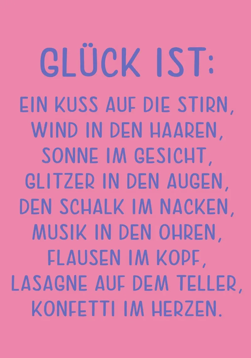 Glück ist... pellicola backlit da maramirage