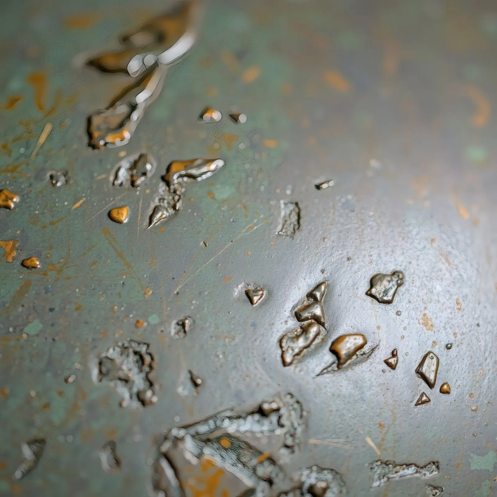 textured metal surface showcasing rust and corrosion pattern canvas by DesignDoodle