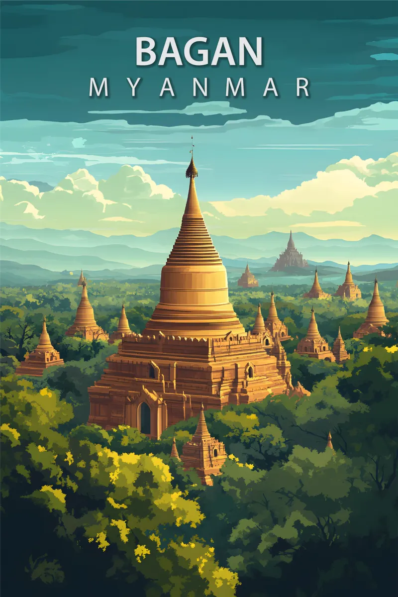 Bagan, Myanmar carta hahnemühle da Wanderlust Vibes