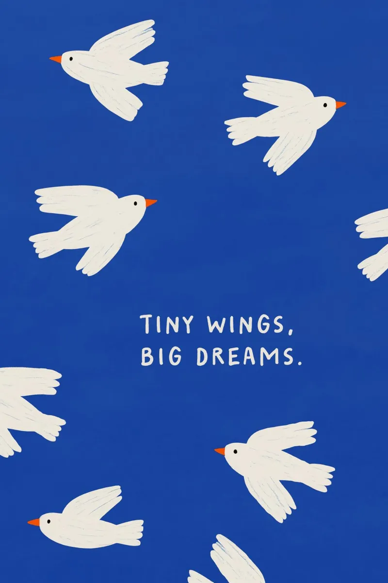 Tiny Wings, Big Dreams pellicola backlit da treechild