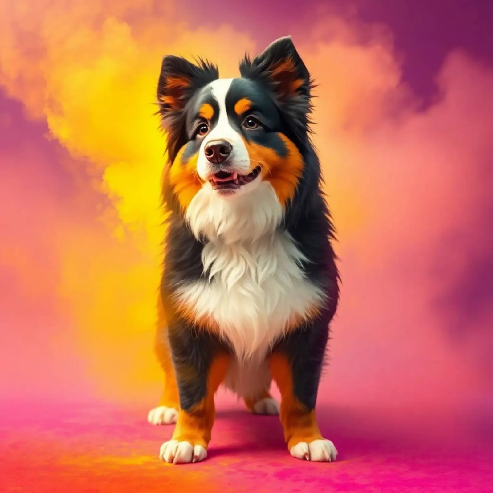 The colorful Bernese Mountain Dog #13 hahnemühle by Yumis.Beargang.and.Me