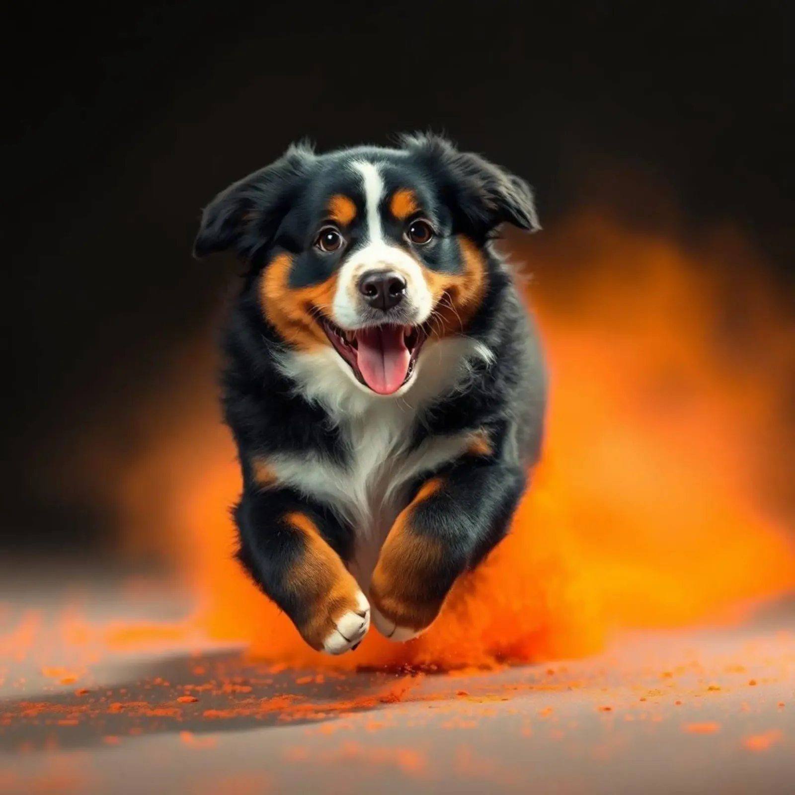 The colorful Bernese Mountain Dog #15 poster by Yumis.Beargang.and.Me