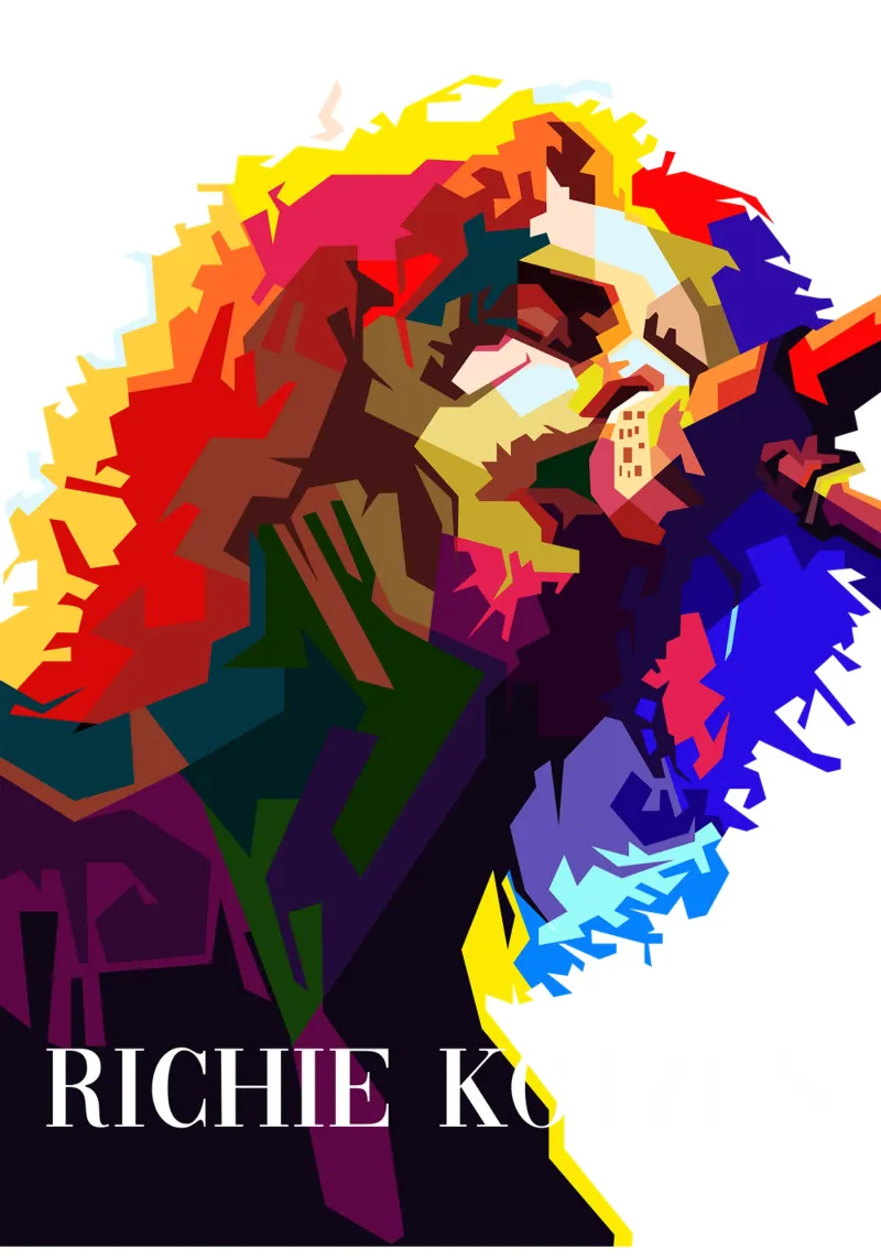 Ritchie Kotzen Cantante Rock Chitarrista WPAP Trending Now carta hahnemühle da Artkreator