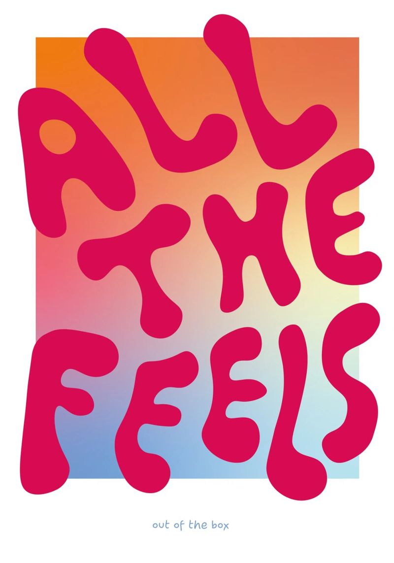 All the Feels – Hot Pink Poster von Catarina Paula