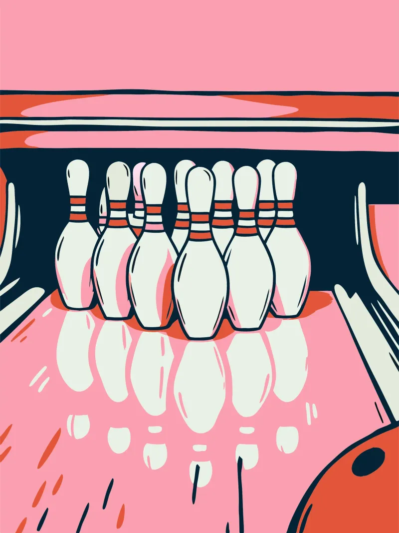Giocare a bowling pellicola backlit da SPORTS ONLY