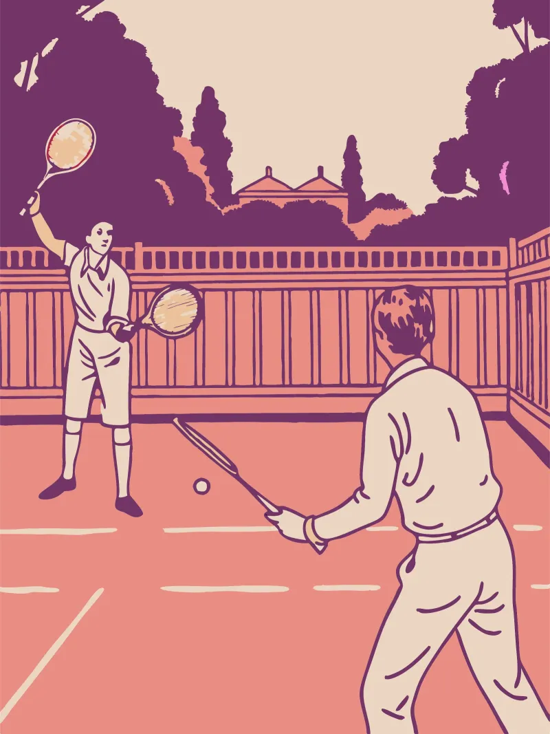 Giocare a tennis pellicola backlit da SPORTS ONLY
